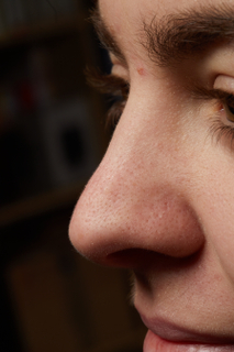 HD Face skin references Cerys Baker nose skin pores skin…